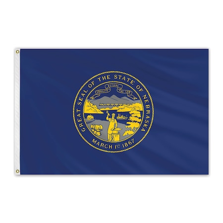 Nebraska Outdoor Nylon Flag 6'x10'